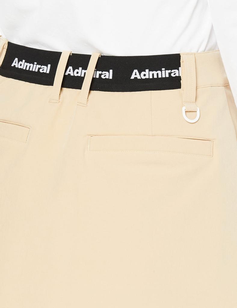 Admiral Golf ADLA317 Women's Random Tuck 4-Way Stretch Skirt, Beige