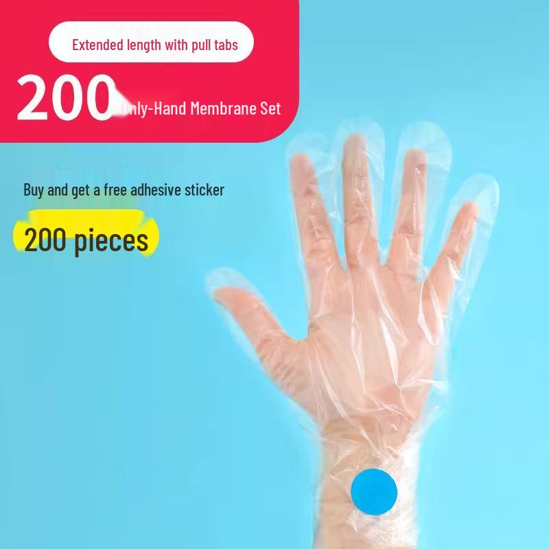 Wasserdichte Einweg-Fuß- und Handmaskenüberzüge - Lange Röhre Transparente Schuhüberzüge