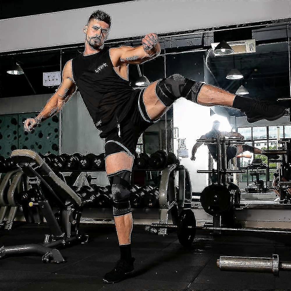 Kniebandage zur Schmerzlinderung, Unterstützung, Kompressionsmanschetten mit abnehmbaren Bändern