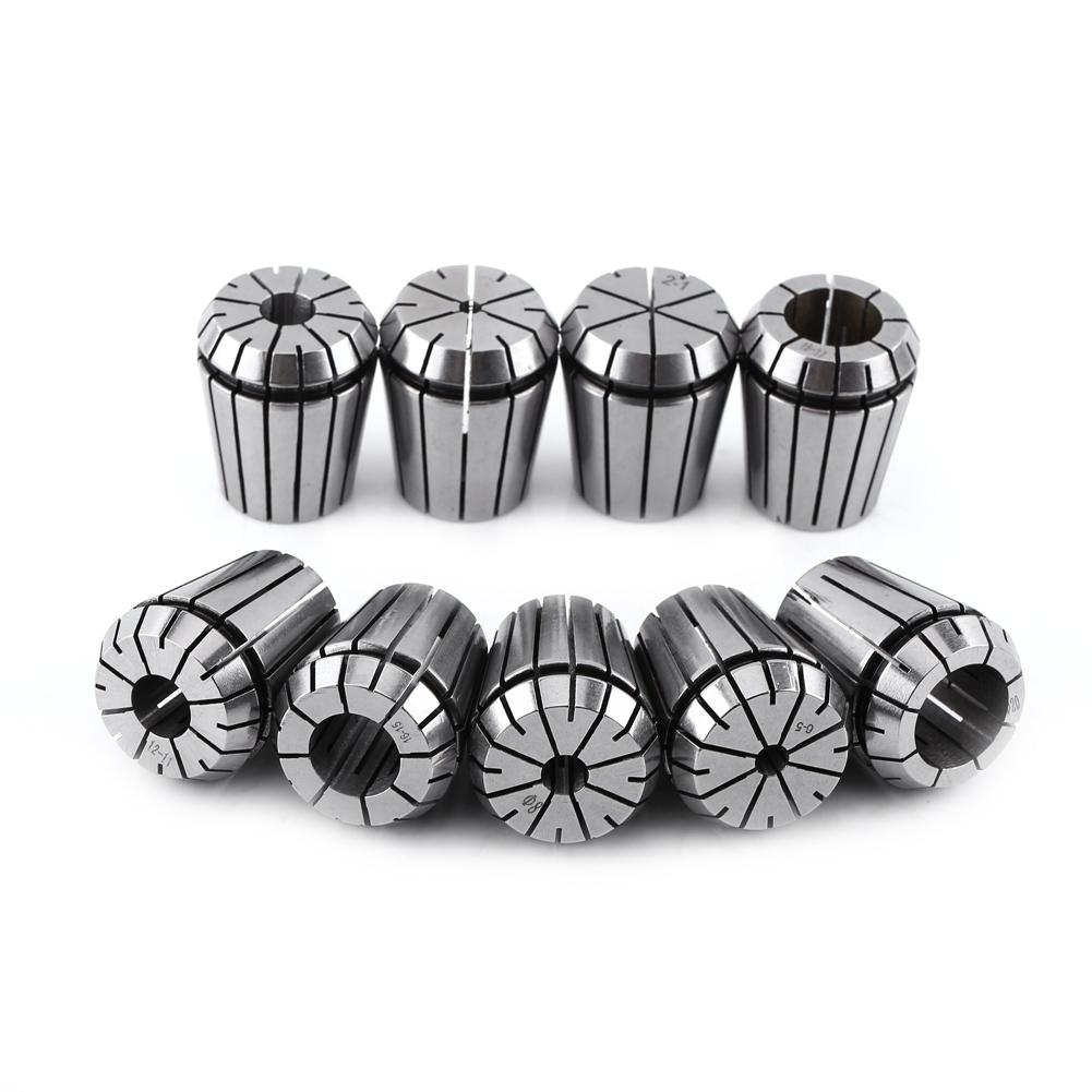 9pcs ER32 Spring Collet Set for CNC Engraving Machine and Milling Lathe Tool 220mm
