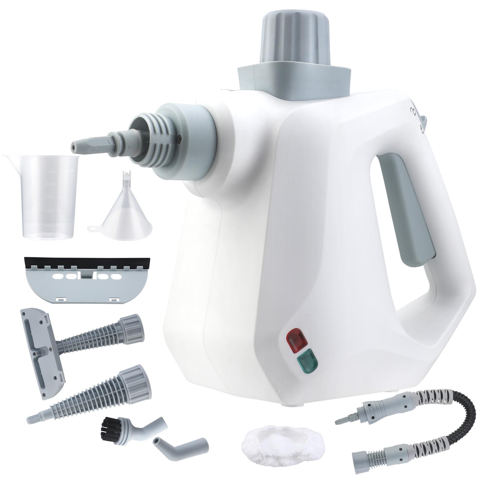 Портативная паровая чистящая машина, небольшая бытовая ручная высокотемпературная кухонная паровая чистящая машина 【2】Multiple nozzles белый