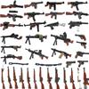 Military Building Blocks American Soviet Soldier Figures Weapons Accessories Guns Pistol Sniper Belt Mini Bricks MOC