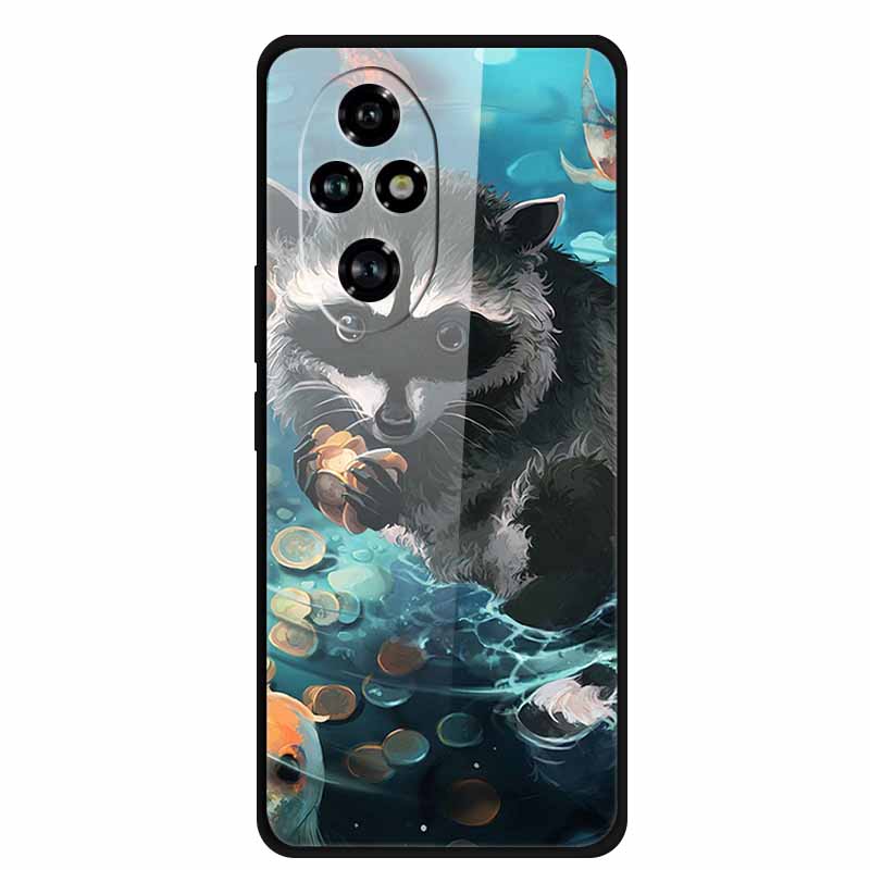 Tempered Glass Case For Honor 200 Pro Case Hard Phone Back Cover Soft Bumper For Honor 200 Pro Case Honor200 Pro 200Pro Bag Capa