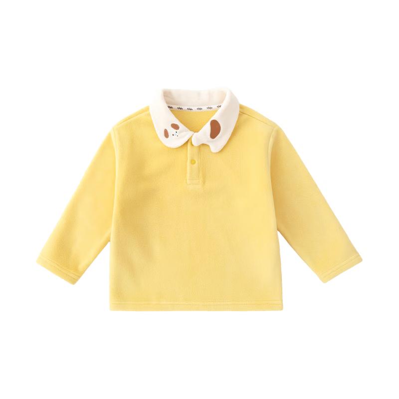 Kids' Autumn Long-Sleeve Doll Collar T-Shirt