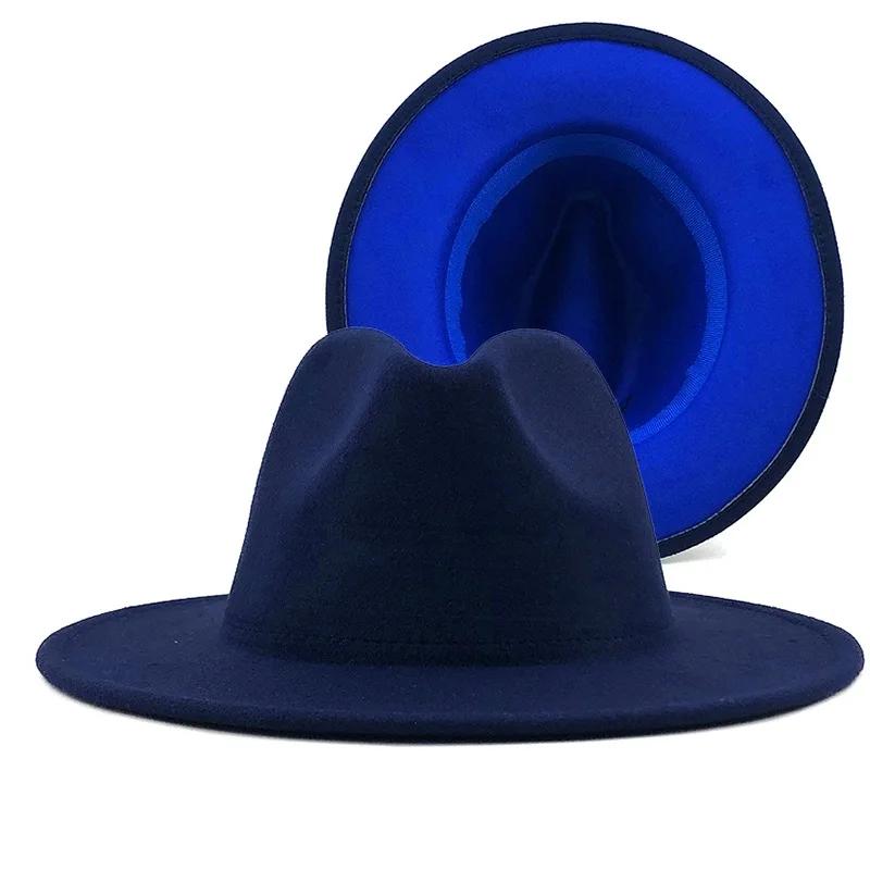 2025 Wool Felt Fedora Hat Wide Brim Jazz Party Hat for Women Men Autumn Winter Fashion