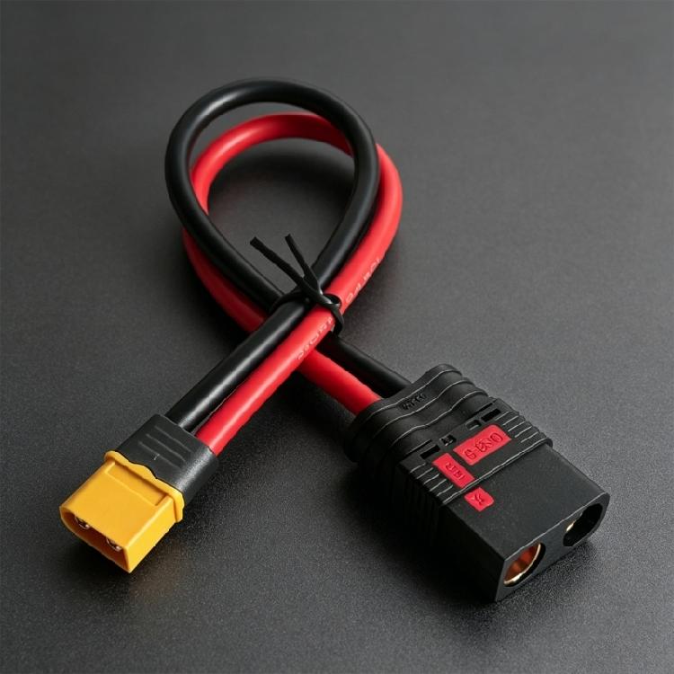 Flexible Silicone XT60 Male to QS8 Female Charging Cable For Drones Car And Robotics Power Supply