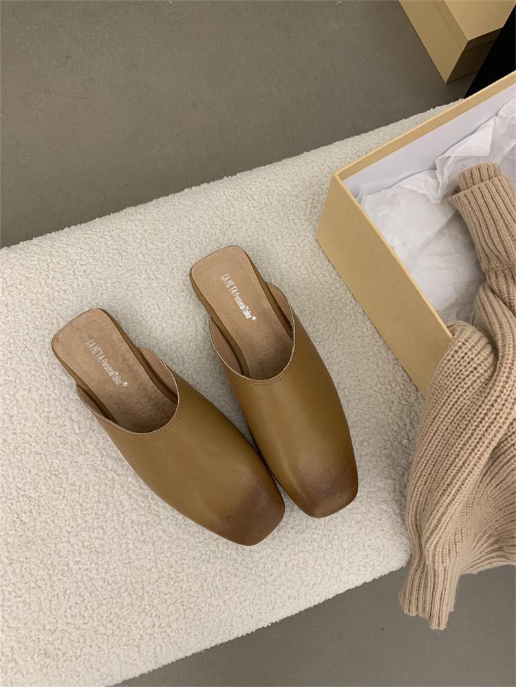 

Модные новые летние тапочки Летние мягкие туфли из ПУ кожи Ретро балетки Сандалии слипоны Пляжные тапочки Для отдыха Ходьбы Zapatos Para Mujer 40 коричневый