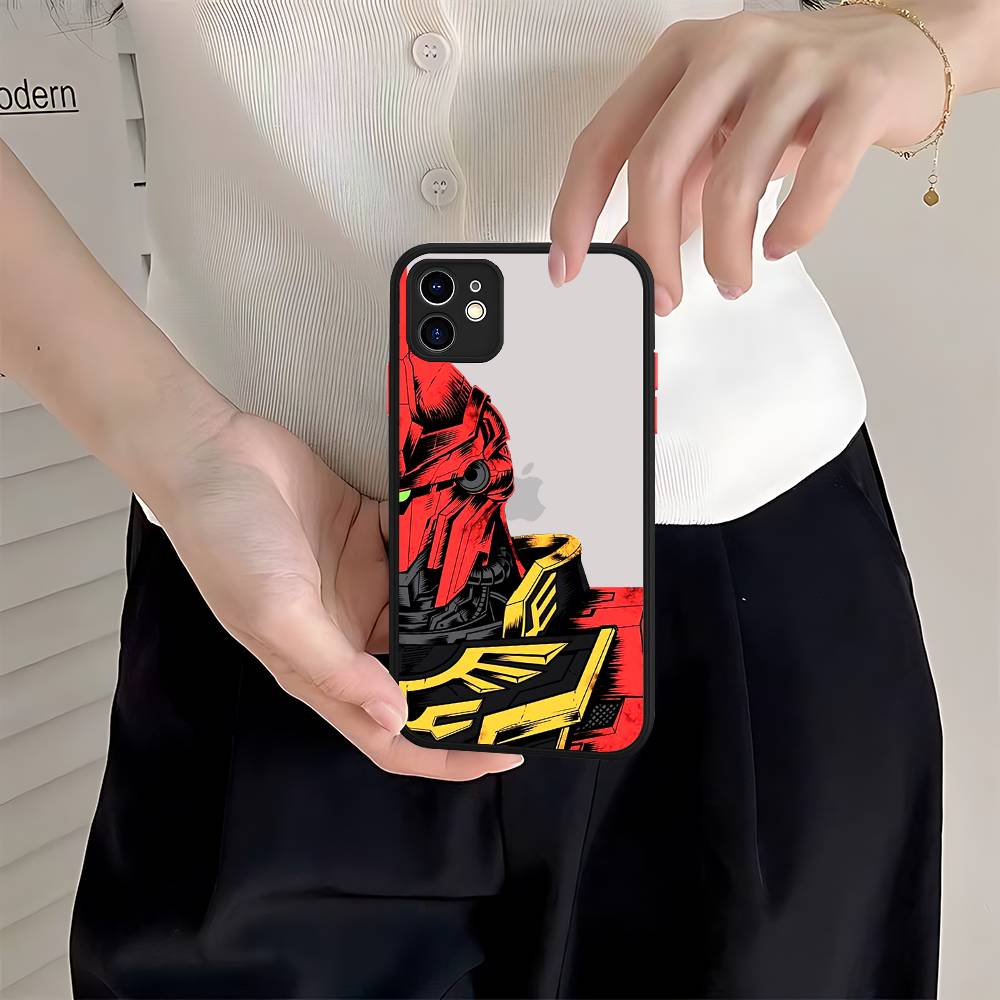 Cartoon G-Gundams Phone Case For IPhone 11 12 13 14 15 16 Pro Plus X XS MAX Matte Bumper Shockproof Cover