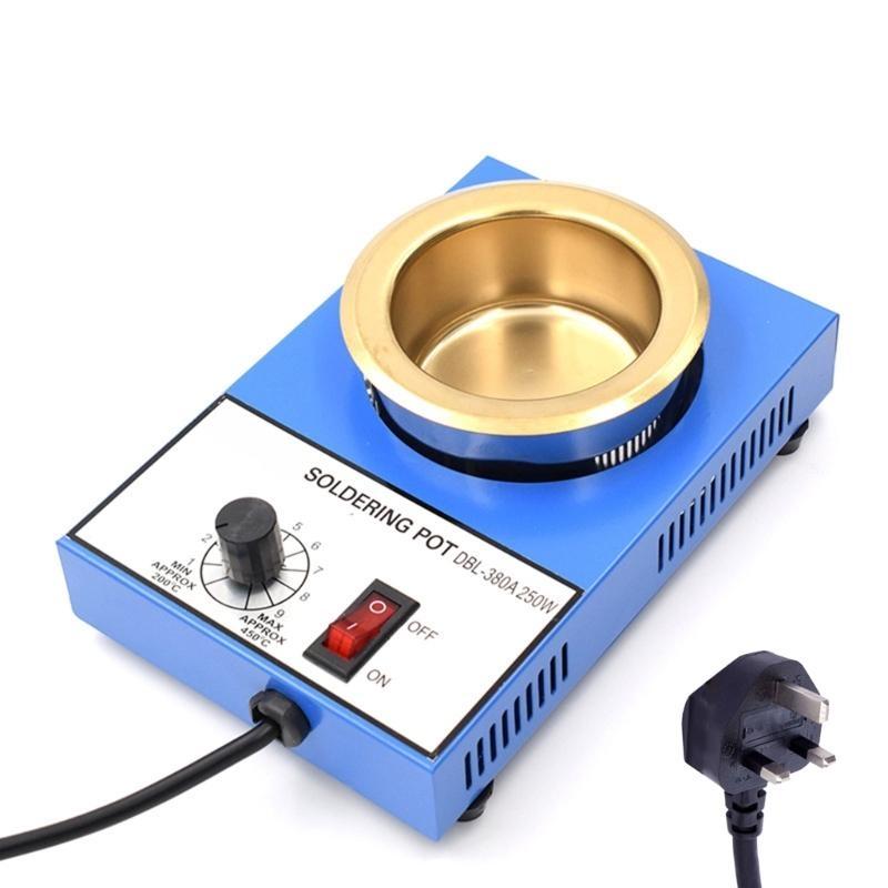 652F High Temperature Resistant 150W Melting Stove Tin Pots Tool for Electronics Safe & Efficient Soldering 200-450℃