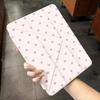 Pink Heart IPad 11 Case Pro 13 Inch 10th Gen Pencil Holder Acrylic Tablet Cover