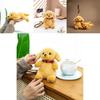 Pet Plush Dog Stuffed Toy Keychain With Soft Short Plush For Bags And Car Accessories