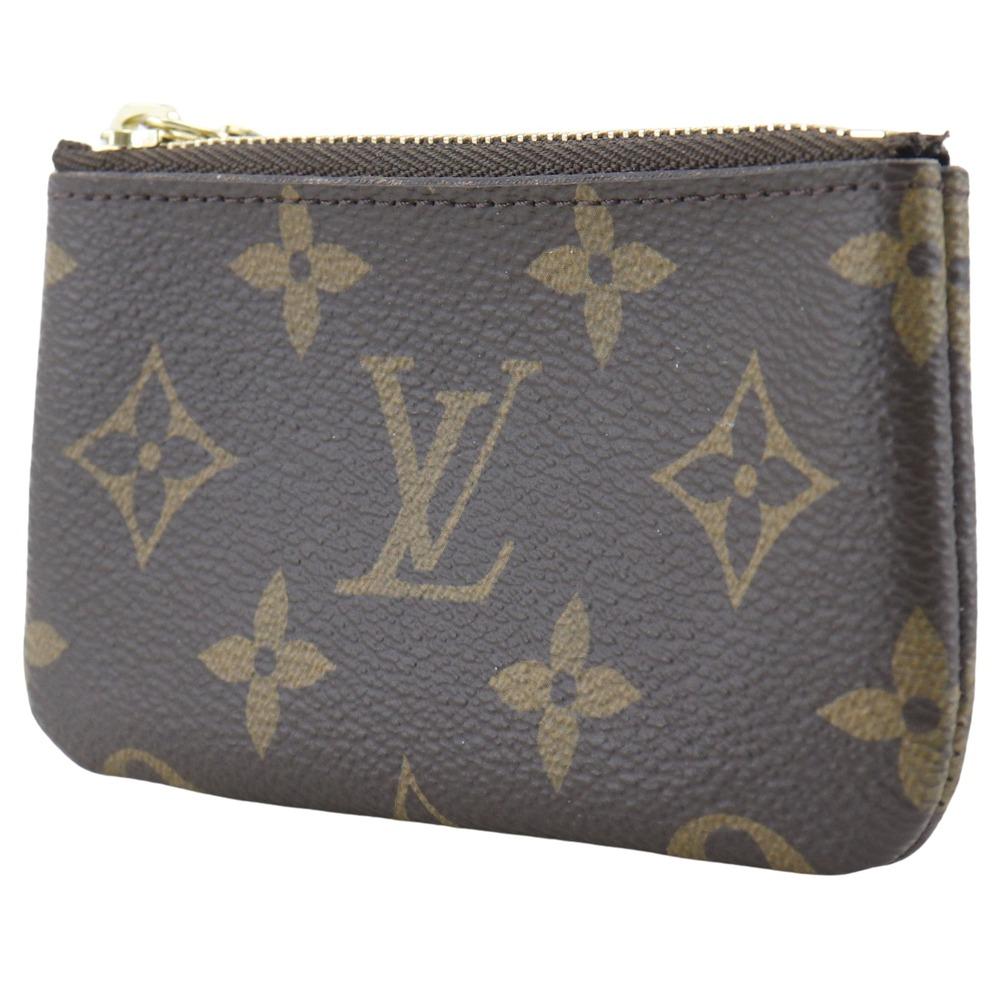 Louis Vuitton Pochette Cre Coin Purse M62650 Brown Monogram Canvas Unisex Used