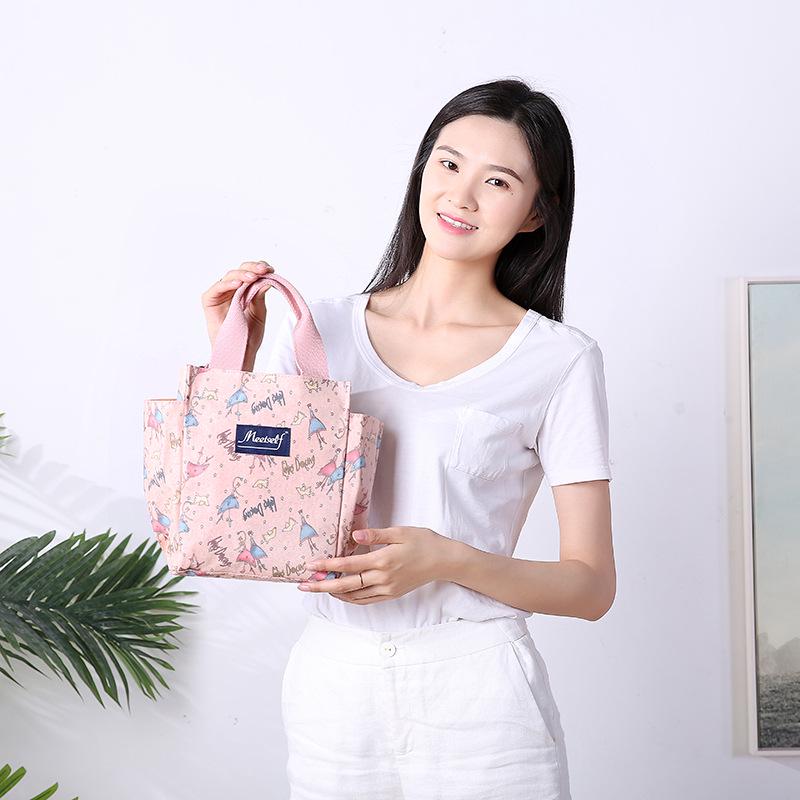 Reißverschluss Bento Lunch Handtasche - Oxford Stoff Mama Tasche