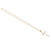 Unisex Temperament Cross Pendant Necklace Jewelry Rood Sweater Alloy Chain Easy MatchingGold