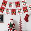 2D Christmas Decorations Wooden Christmas Flags For Shopping Malls, Shops, Corridors, And Aisles. Wooden Christmas Tree Hanging Flags