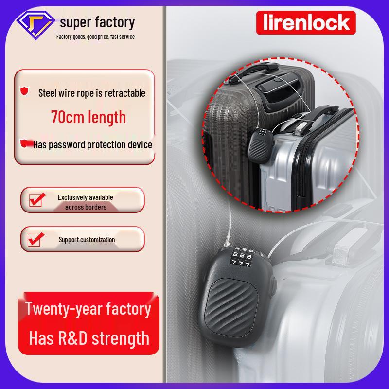Metal Combination Padlock for Suitcases, Backpacks, Gym Lockers, Doors, and Windows - Zinc Alloy Anti-theft Lock.