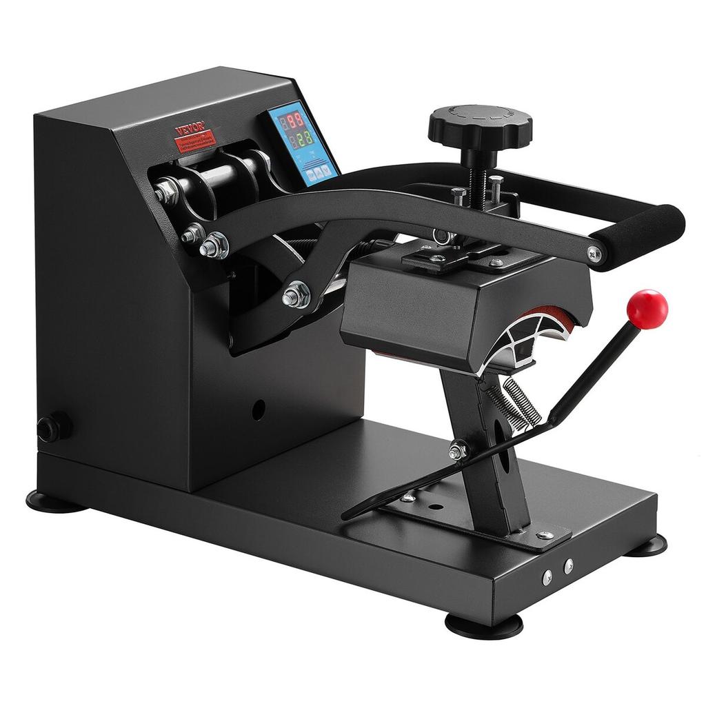 Hat Heat Press 5.5 x 3.5 inch Heat Press Machine 600W Professional Hat Heat Press Machine for Hats Caps Transfer Press Heat with 12000 Hours Life