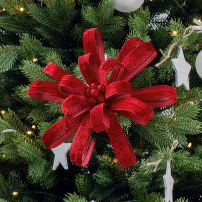 Christmas Artificial Flower, Floral Pick Home Decor Floral Arrangement Faux Flower for Venue Fireplace Christmas Tree