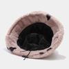 Autumn and Winter New Thickened Plush Pentagram Bucket Hat Female Internet Celebrity Fashion Trend Warm Basin Hat Casual Visor