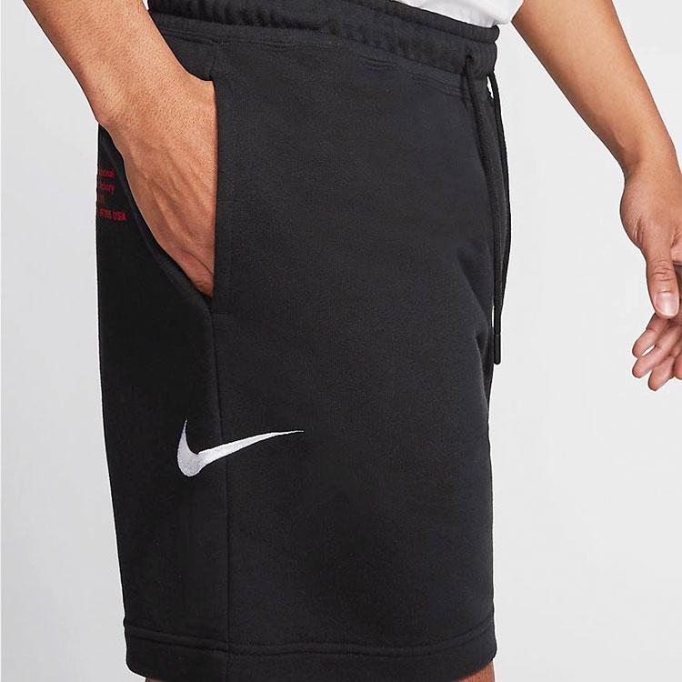 Nike French Terry Loose Sports Casual Shorts Men Shorts Black CJ4883-010