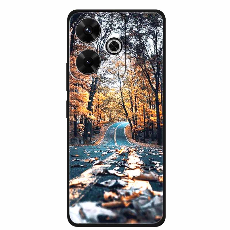 Fashion Cover For Xiaomi Poco M6 Pro Girly Case For Funda Poco M6 Coque Soft Silicone Phone Case Xiaomi Poco M6 Pro Protector