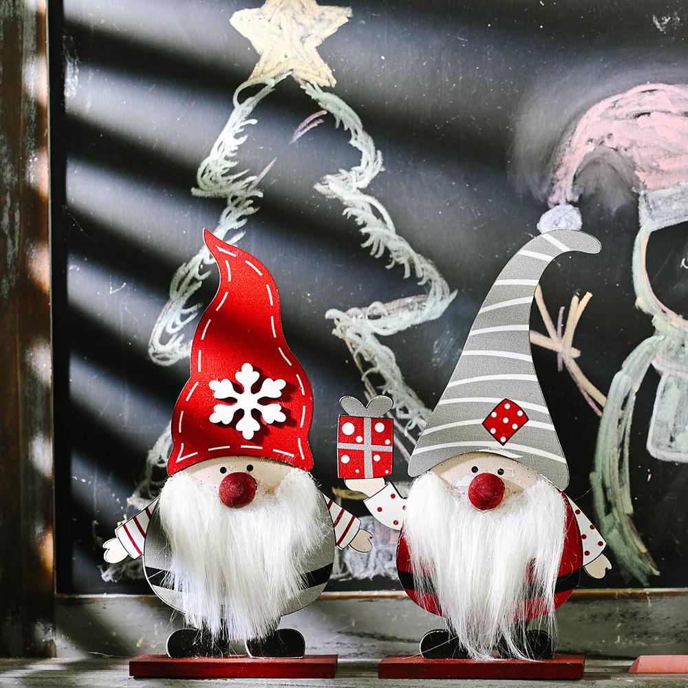Wooden Christmas Decorations The Xmas Elderly Tabletop Decoration Home Gift