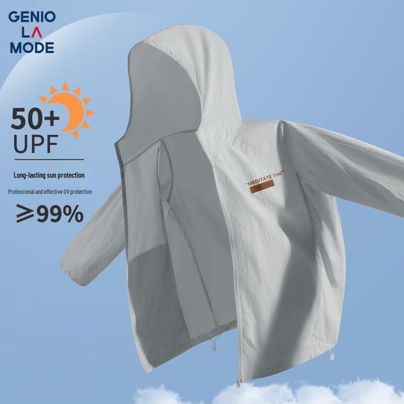 GENIOLAMODE Men s UPF50+ Lightweight Breathable Sun Protection Hoodie 32