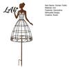 Metal Garden Trellis for Climbing Plants Vintage Lady Stake Rustic Silhouette Plant Support Decorative Structures Landscaping Vines And Flowers,