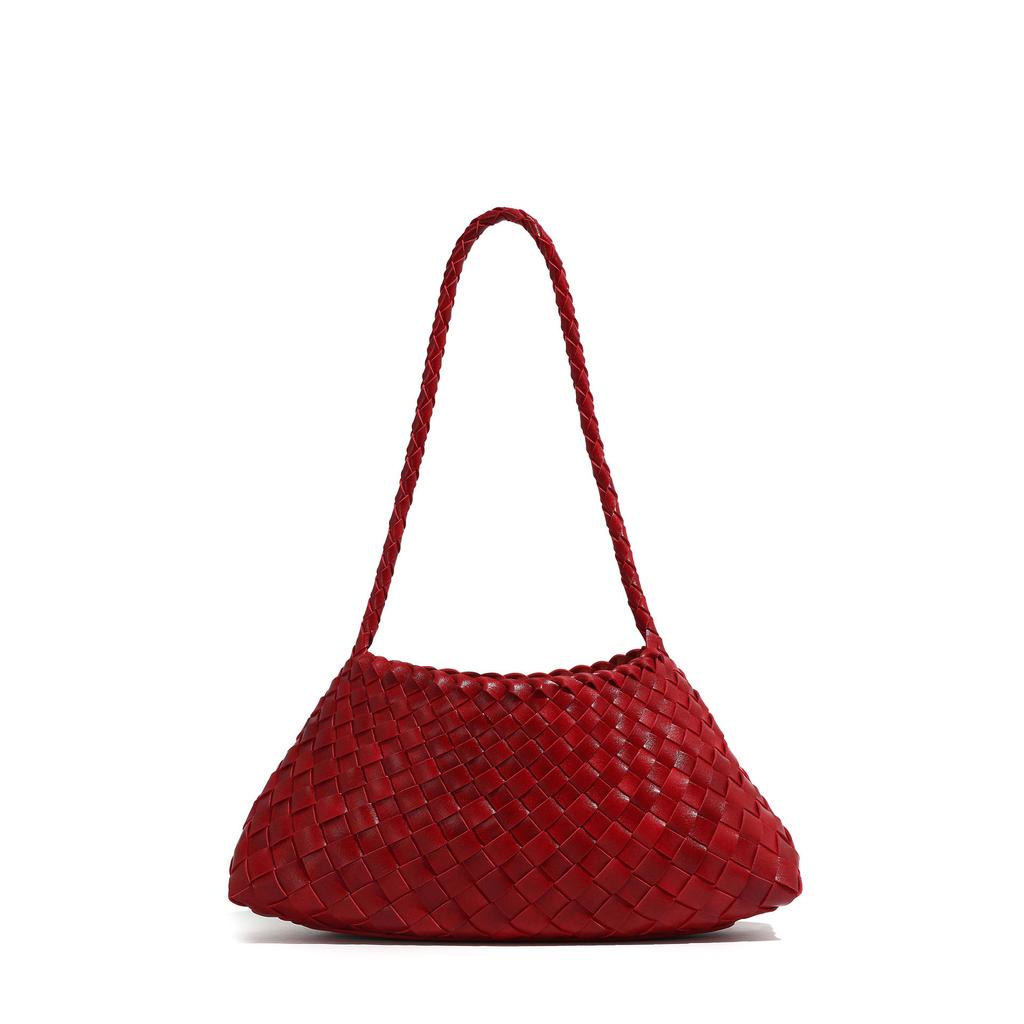 Luxusmode Damen Tasche Tragetasche Handgewebt Handtaschen Mode Retro Handtaschen Vielseitig Unterarm Schultertaschen