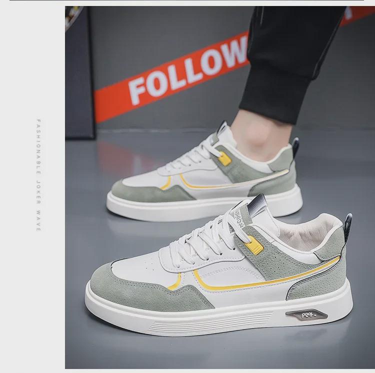 2024 Trendy weiße Sneaker für Herren: Jugendliche, atmungsaktive, lässige und sportliche Sommermode-Schuhe