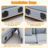 1 pair Adjustable Furniture Connector Bracket Included Screws Interlocking Connectors  Living Room