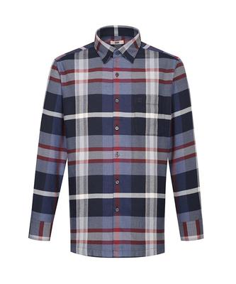 Dagseusyeocheu Brushed Easy Care Large Check Casual Shirt Regular Fit_Dlw3Shcl132N1
