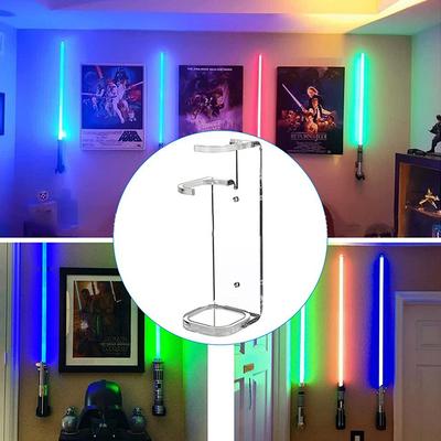 Acrylic Clear Light Saber Stand Wall Mount Storage Rack With Screw Display Stand