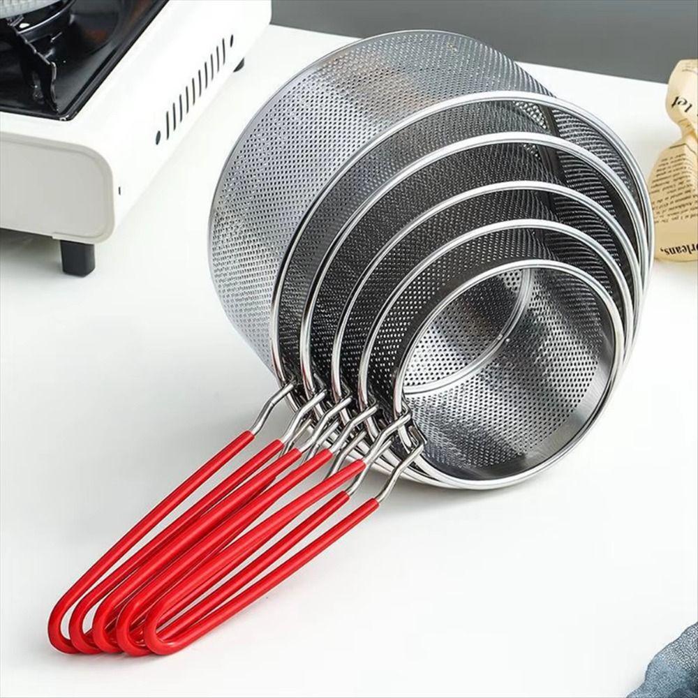 Easy Clean Oil Pan Strainer Stainless Steel Deep Frying Basket Cooking Basket  Kitchen Tool