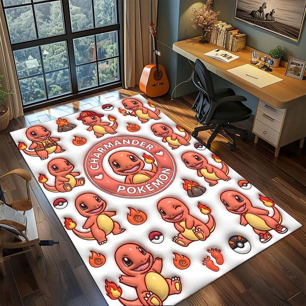 

Pokemon Floor Mat Carpet for Bedroom Living Room Home Decor Cool Movie Mat 60x90cm