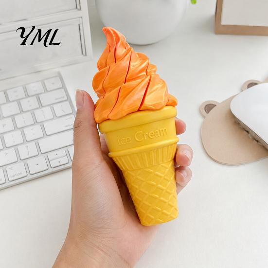 Portable Fidget Tools Telescopic Ice Cream Cone Toy, Novelty Spiral Swords, Sensory Stress Fun Office Relievers Relief Toy for Anxiety, Decompression