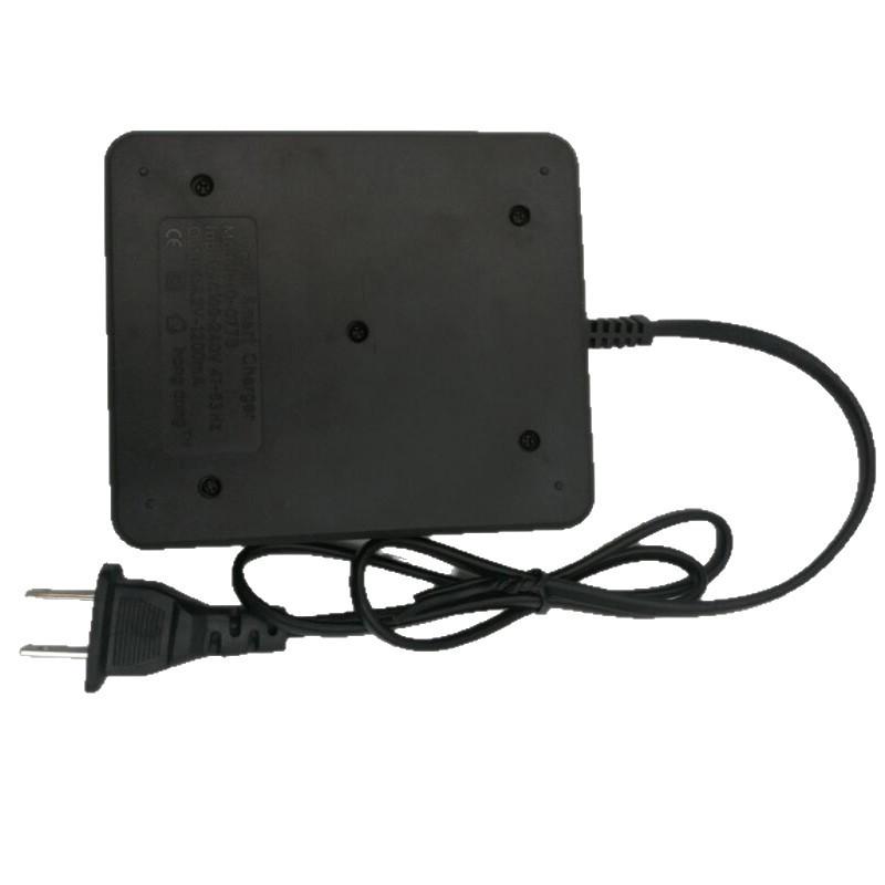 4-Slot 18650 Lithium Battery Charger with Cable for Strong Light Flashlights, 4.2V, US/EU Plug