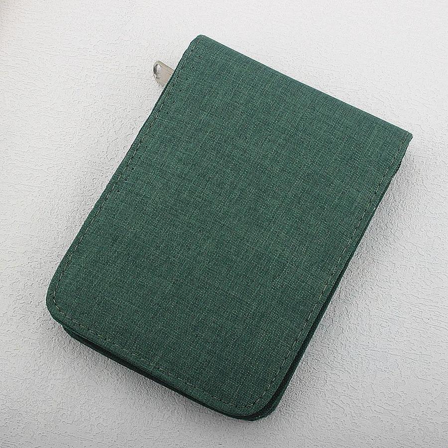 10 Fountain Pen Case, Rollerball Pen Case Gray Color, Waterproof Canvas Pen Display Holder Organizer Bag