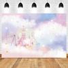 Rainbow Cloud Photography Backdrop Custom Gold Glitter Star Cloud Sky Birthday Party Dreamy Sweet Cake Baby Shower Photo Studio
