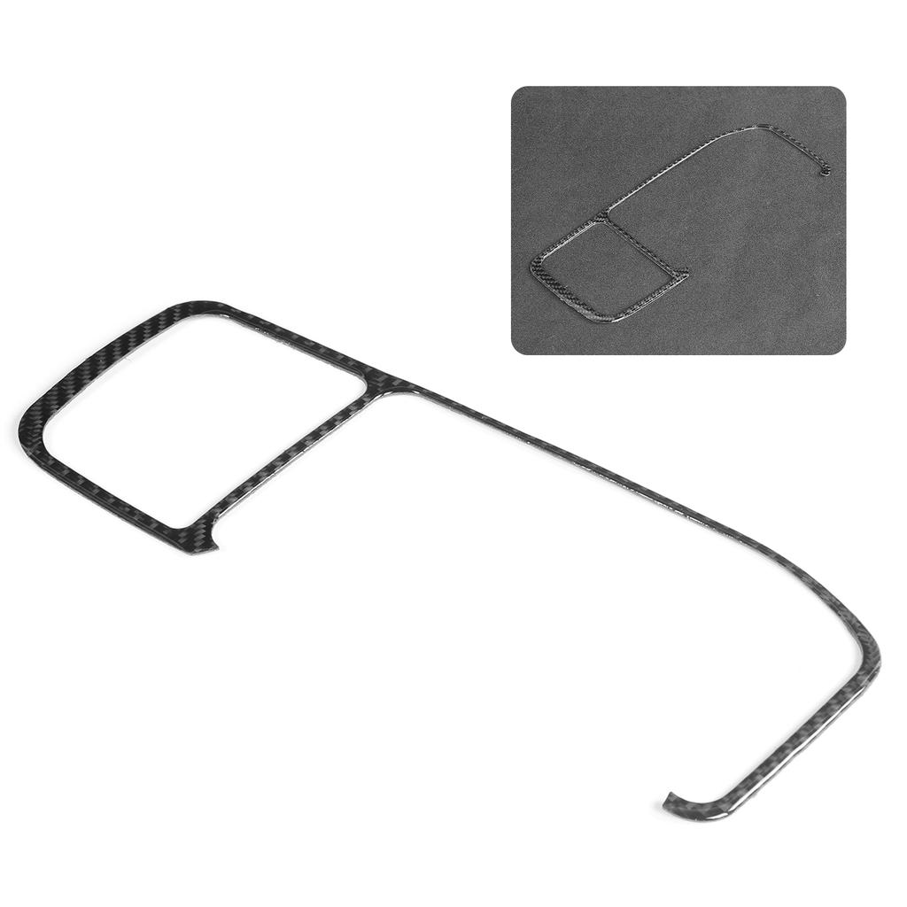 Console Navigation Panle Frame Trim GPS Carbon Fiber Cover Fit for V60 S60 2010‑2017RHD