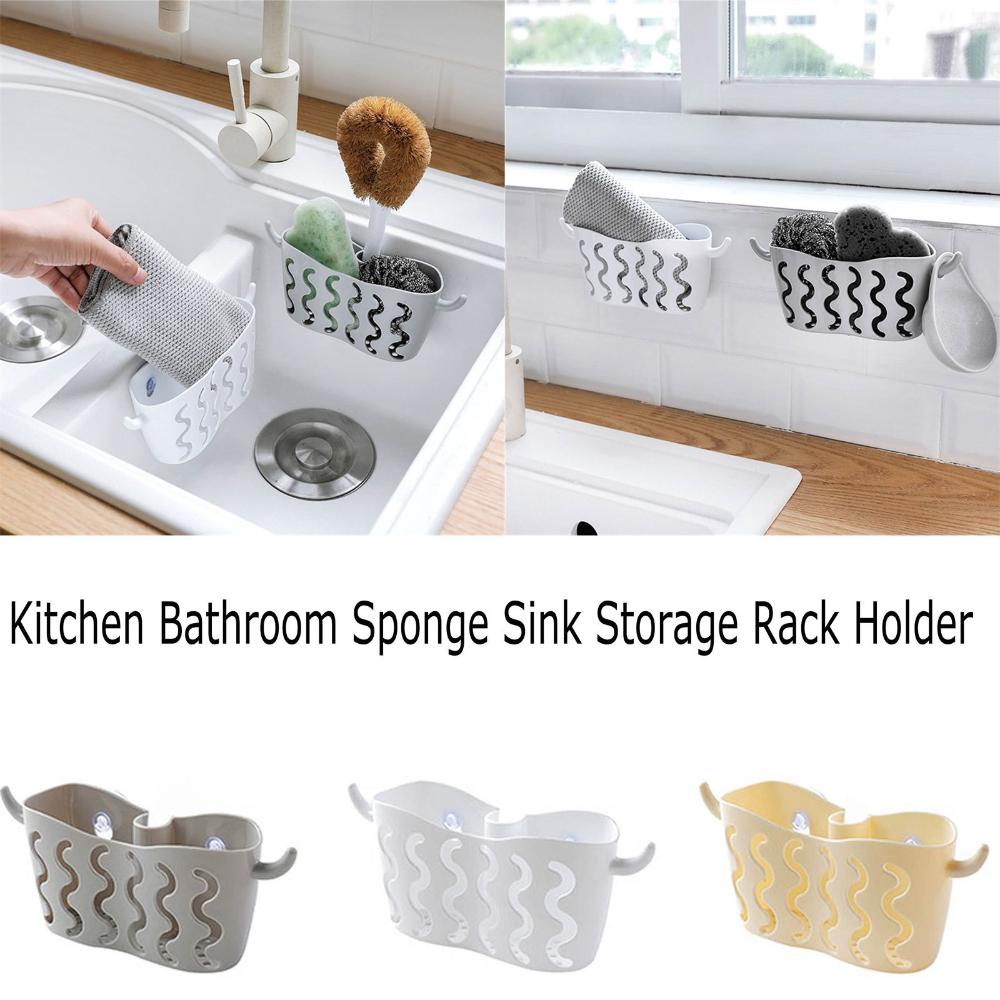 Bathroom Suction Tidy Sponge Holder Sink Tidy Holder Sink Storage Rack Strainer Tool