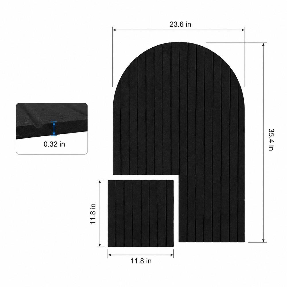6 Pack Residue-Free Adhesive Arched Notice Board Pink Adhesive Pin Board  for Home