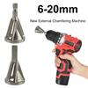 Deburring External Chamfer Tool Gr12mo Triangle/Hexagonal Metal Shank Drill Bit Remove Burr Power Tool Accessories