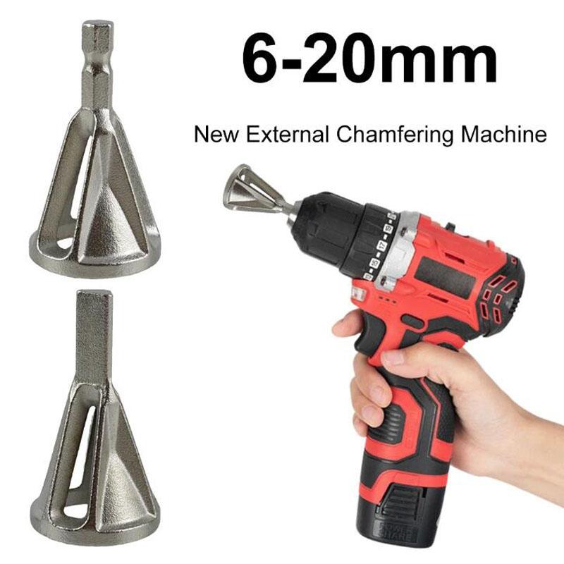 Deburring External Chamfer Tool Gr12mo Triangle/Hexagonal Metal Shank Drill Bit Remove Burr Power Tool Accessories