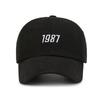 1987 new hat Korean version casual soft top embroidered cap men and women outdoor sunshade spring and autumn baseball cap