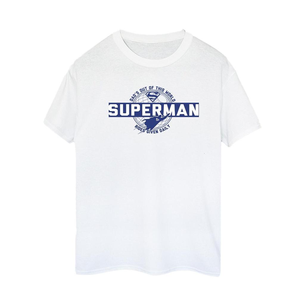 DC Comics Womens/Ladies Superman Out Of This World Cotton Boyfriend T-Shirt