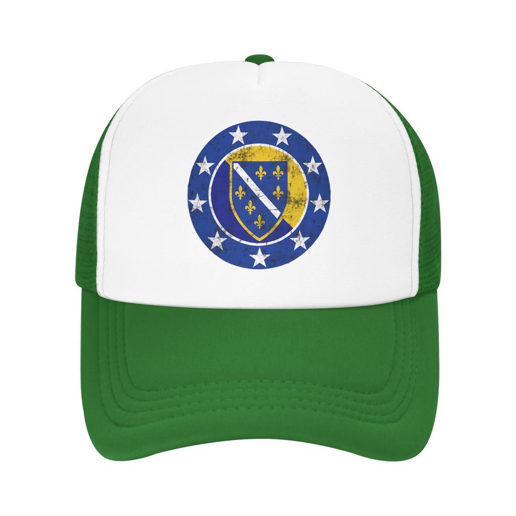 Summer Sun Hats Bosnia Flag Symbol Baseball Cap Sun SunProof Design Hip Hop Hats Women Unisex Fitted Retro Outdoor Snapback Cap