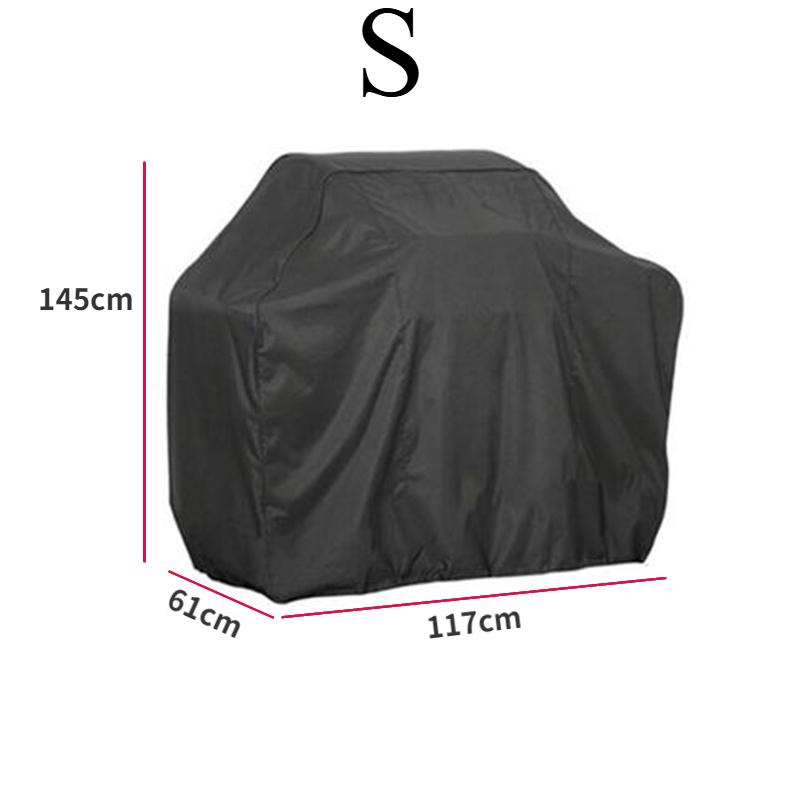 BBQ Cover Anti-Dust Waterproof Heavy Duty Grill Cover Rain Protective Round Rectangle Outdoor Barbecue Cover Accessories
