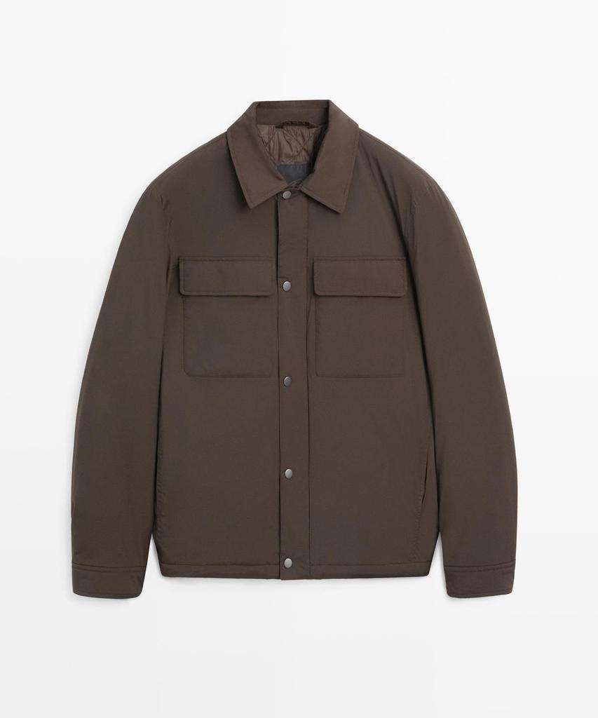 Massimo Dutti Collar Pocket Overshirt