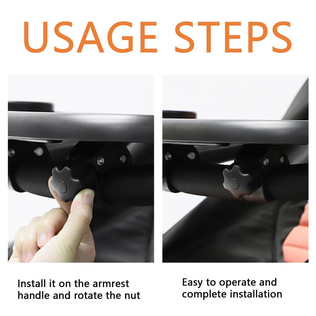 Stroller Snack Tray with Cup Holder Universal Stroller Food Tray Removable Baby Snack Tray with Adjustable Buckle and Hooks